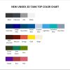 tank top color chart - Widespread Panic Merch